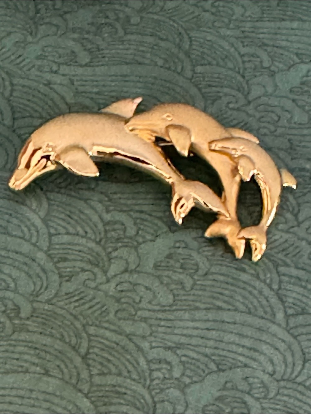 VINTAGE L RAZZA DOLPHINS BROOCH - Picture 5 of 8